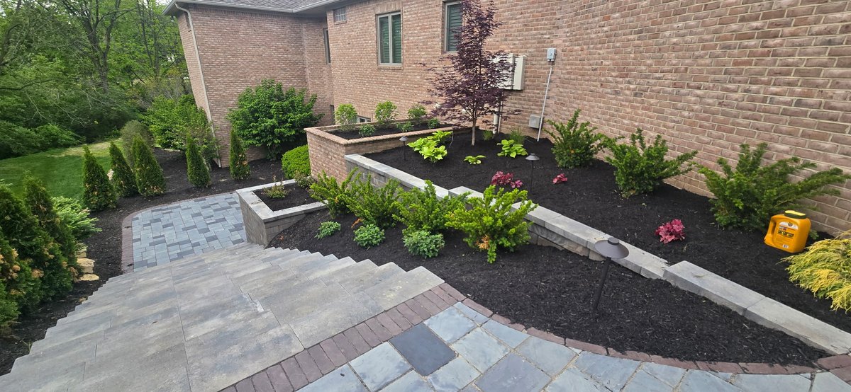 DNA Prime completed paver and garden installation
