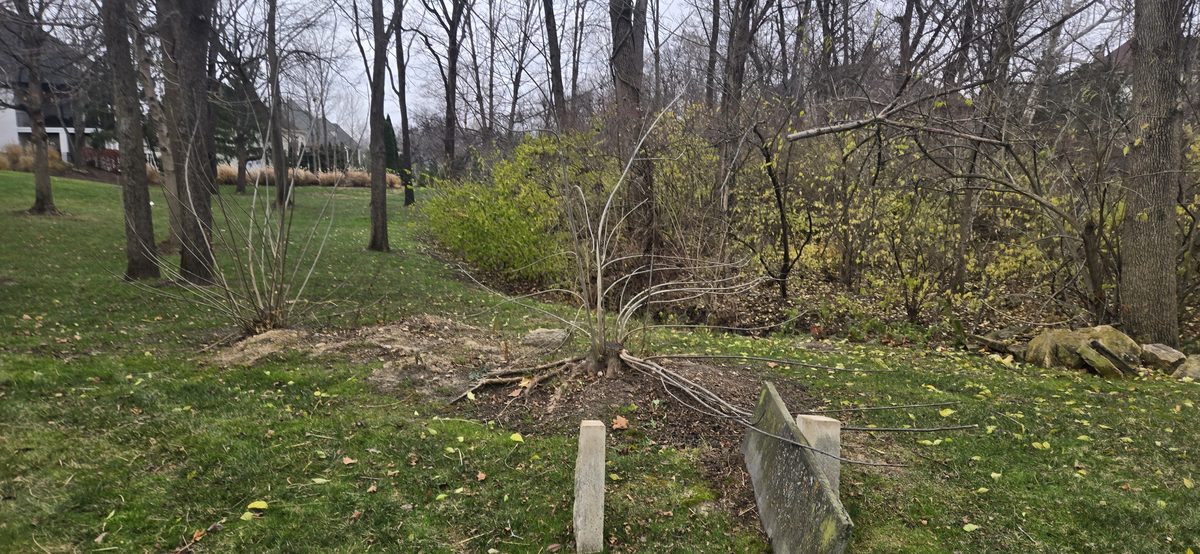 Boulder retaining wall project