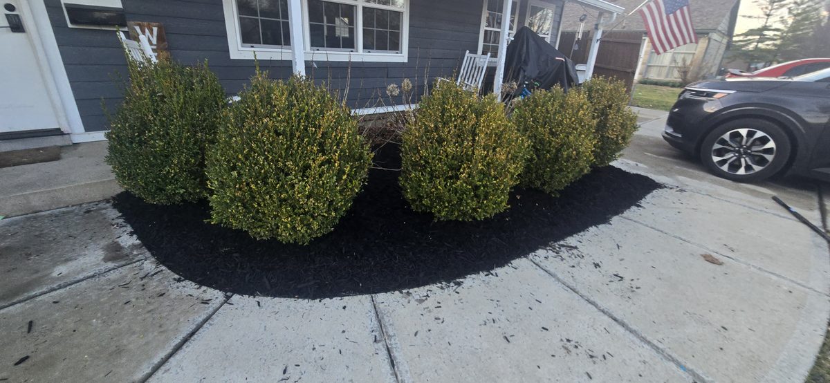 Spring mulch installation service
