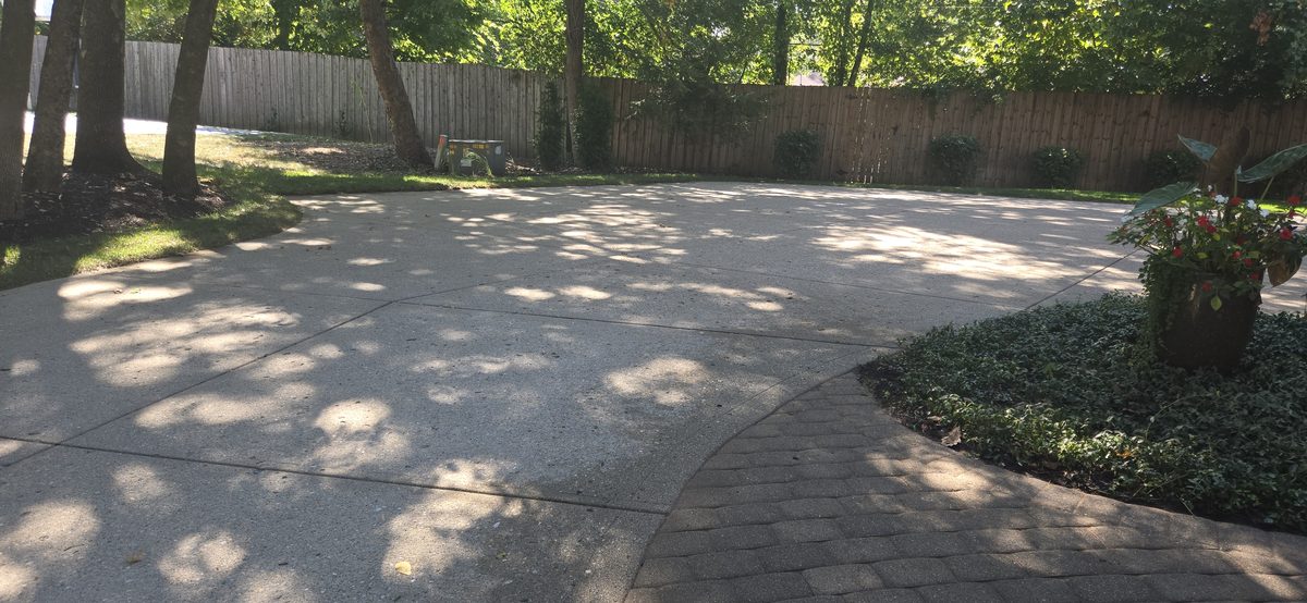 Property curb appeal after service
